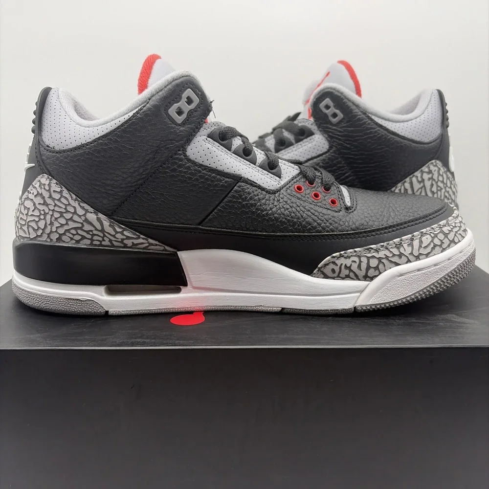 Size 11 - Jordan 3 Retro OG Mid Black Cement (854262-001)